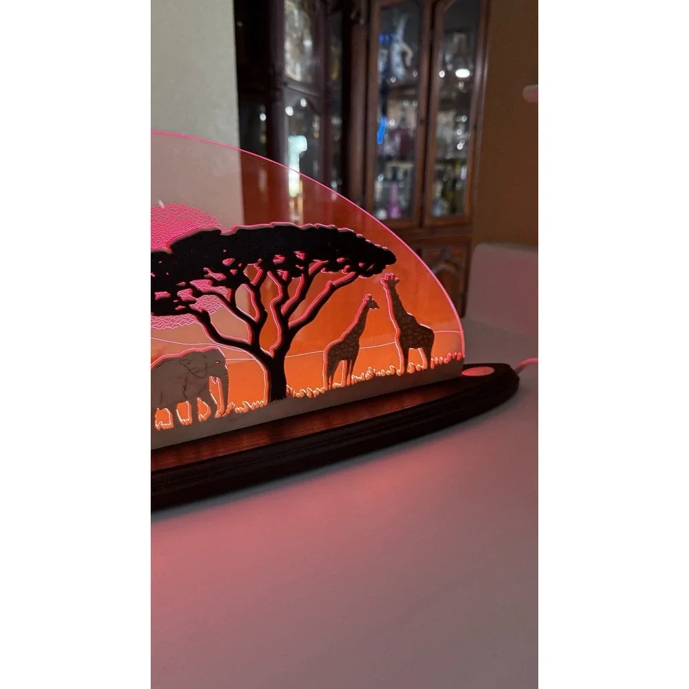 LED Motif Light Safari Schwibbogen Lights Arch Erzgebirge Room Light Decoration‎